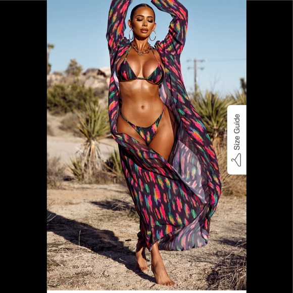 Achilles sheer cover up multi black - Picture 4 of 4